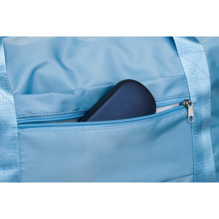 Reisetasche aus strapazierfähigem Polyester in Hellblau - Peterson