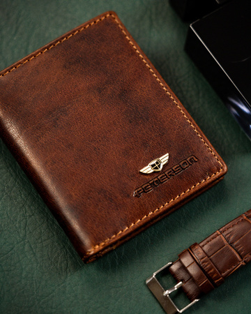 Schlanke Herrengeldbörse für Karten – Peterson