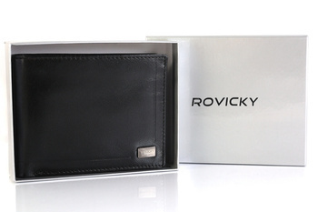 Herren Geldbörse aus Leder mit RFID Protect Kartenschutz – Rovicky