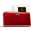 Damen-Geldbörse als Federmäppchen aus echtem und Öko-Leder, rot, mit Reißverschluss - Rovicky