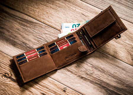 Nubuk Herren Geldbörse mit RFID-Schutz – Peterson