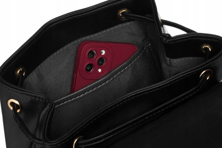 Städtischer Damen Rucksack mit Klappe aus Öko-Leder – David Jones