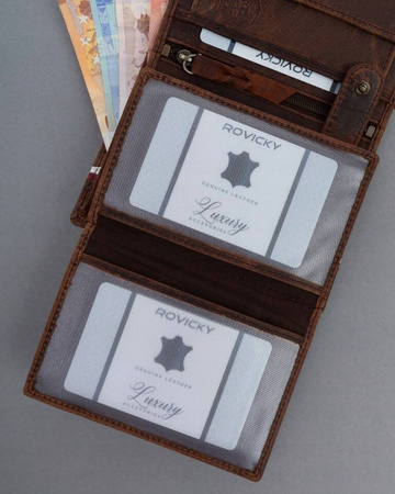 Große Herren Geldbörse aus Nubukleder