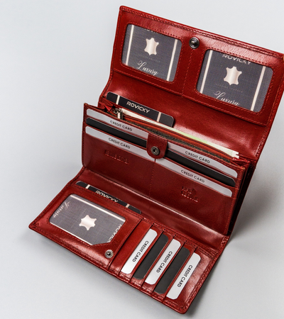 Damen Geldbörse für Karten mit RFID Protect – Rovicky