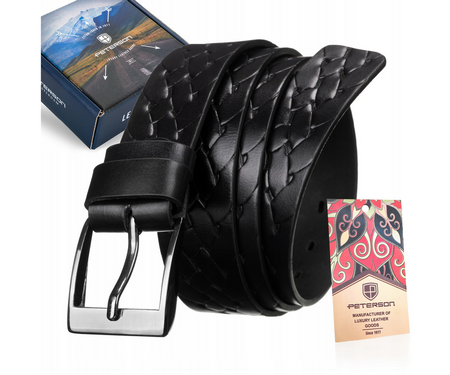 Klassischer Herren Gürtel aus Leder mit Metallschnalle – Peterson