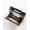 Kleine Damen Geldbörse schwarz-gold aus Leder mit RFID Schutz – Peterson