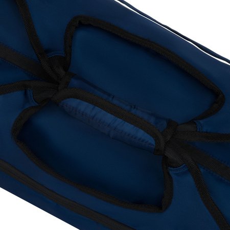 Schwarz-marineblaue, sportliche Reisetasche zum Umhängen mit abnehmbarem Gürtel – Peterson