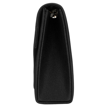 Schwarze, bestickte Damen-Clutch aus synthetischem Stoff - Rovicky