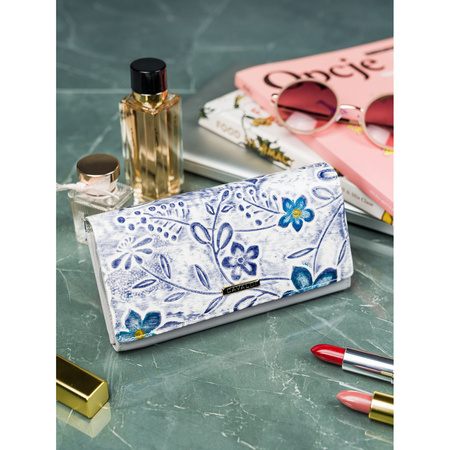 Modische Damen Geldbörse aus echtem und ökologischem Leder – 4U Cavaldi