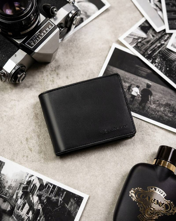 Geschenkset: Herren Geldbörse und Schlüsselanhänger aus Öko-Leder – Rovicky