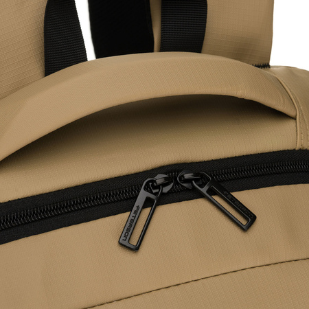 Großer Khaki-Reise-Rucksack mit Laptopfach, zweifach unterteilt – Peterson