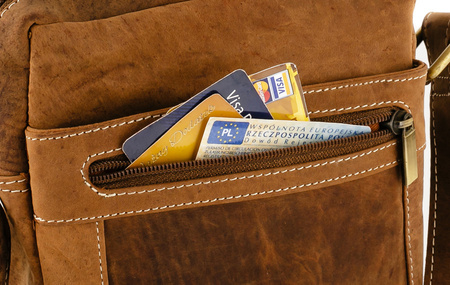 Herren Umhängetasche aus Rindsleder – Always Wild