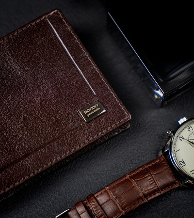 Herren Geldbörse aus Leder mit RFID Protect – Rovicky
