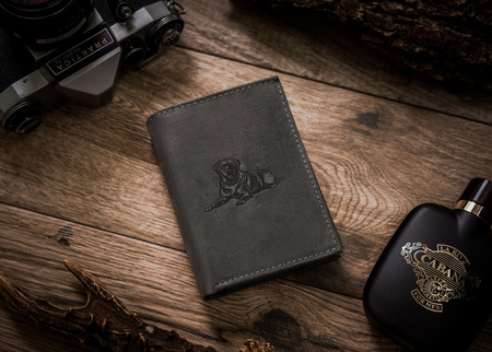 Große vertikale Herren Geldbörse aus Echtleder – Always Wild