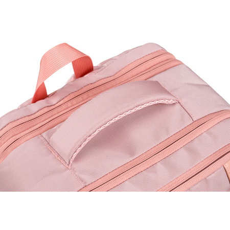 Rucksack mit Laptopfach aus pinkfarbener Cordura mit verstellbaren Trägern – Peterson