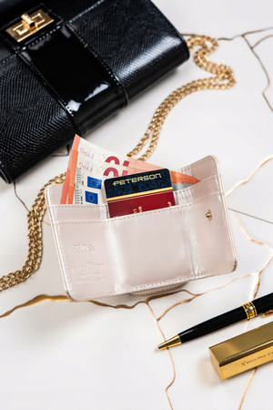 Elegante Damen Geldbörse aus lackiertem Öko-Leder – Peterson