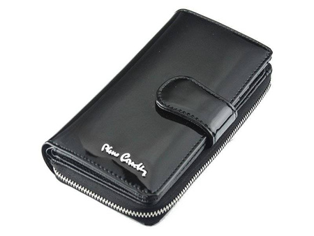 Damen Geldbörse hochkant, lackiert, mit Druckverschluss – Pierre Cardin