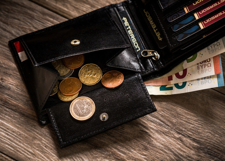 Herren Geldbörse aus Leder mit patriotischem Motiv – Peterson