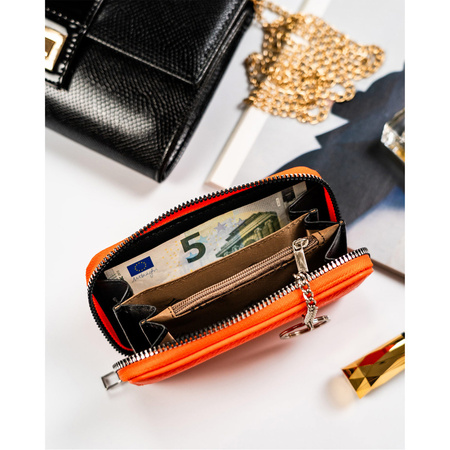 Damen Geldbörse mittelgroß aus Öko-Leder mit genarbter Struktur – 4U Cavaldi