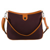 Städtische Damen-Handtasche aus Polyester und Öko-Leder in Bordeaux, ein Fach – Peterson