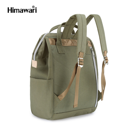 Städtischer Rucksack aus wasserabweisendem Gewebe in Khaki – Himawari