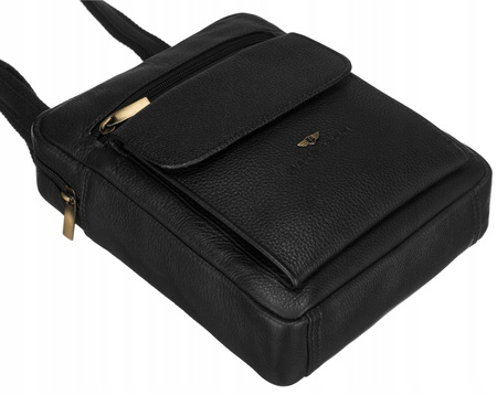 Herren Schultertasche aus Leder – Peterson