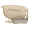 Peterson Damen-Bauchtasche aus Öko-Leder in Beige mit Reißverschluss
