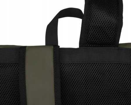 Großer grüner Rolltop-Rucksack mit Laptopfach – Peterson