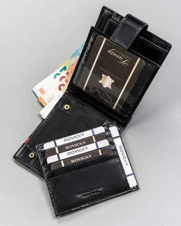 Elegante Herren Geldbörse aus Leder – Rovicky