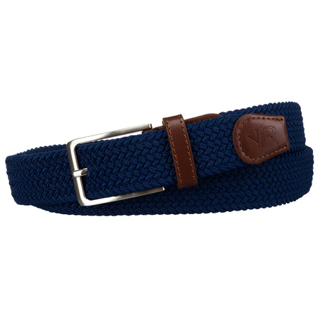 Dunkelblauer Unisex Textilgürtel – Rovicky