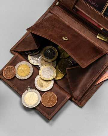 Große, hochformatige Herren-Geldbörse aus Naturleder – Peterson