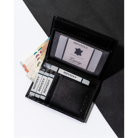 Große Herren Geldbörse aus echtem Leder – Rovicky