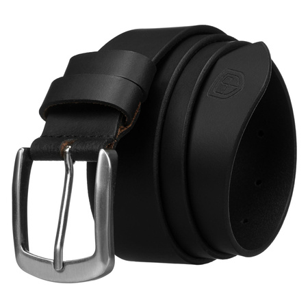 Eleganter, schwarzer Herren-Gürtel aus Leder - Peterson