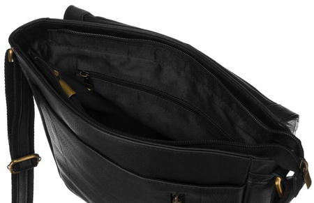 Herren Umhängetasche aus Leder mit verstellbarem Gurt – Peterson