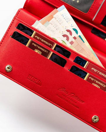 Große Damen Geldbörse aus Öko-Leder – Peterson