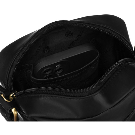 Stilvolle Herren Umhängetasche aus Leder für die Arbeit – Peterson