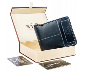 Große Herren Geldbörse aus Leder mit Reißverschluss – Always Wild