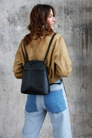 Eleganter Damen Rucksack aus echtem Leder – Peterson