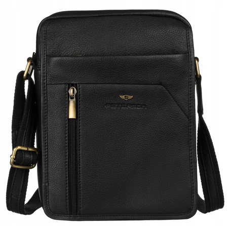 Herren Umhängetasche aus Echtleder – Peterson