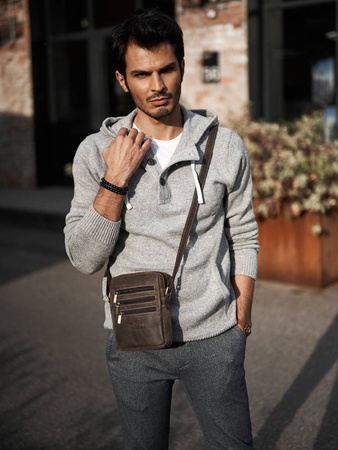 Herren Umhängetasche aus Leder – Always Wild