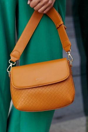 Damen Umhängetasche aus Öko-Leder mit Klappe – Rovicky