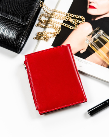 Damen Geldbörse aus Leder mit Druckknopf – Peterson