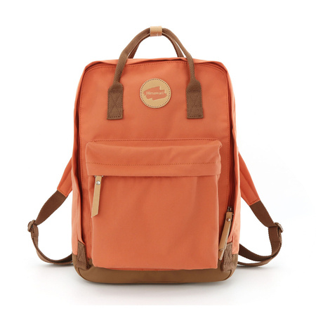 Orange-brauner Damen Rucksack mit verstellbaren Trägern – Himawari