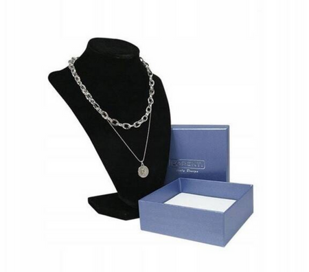 Versilberte Damen Halskette – Lorenti