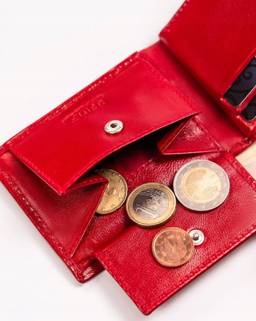 Klassische, kleine Damen Geldbörse aus echtem Leder – Peterson