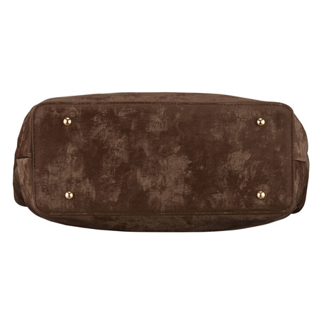 Große, braune Damen-Shopper aus Öko-Leder, ein Kammer - Peterson