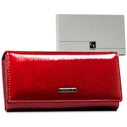 Große Damen Geldbörse aus echtem Leder mit Druckknopf – 4U Cavaldi