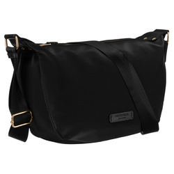 Schwarze, einteilige Umhängetasche mit verstellbarem Gurt – Peterson