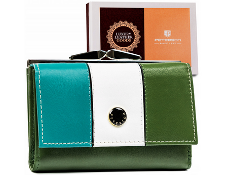 Kleine Damen Geldbörse aus Leder mit RFID Schutz – Peterson
