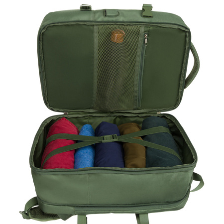 Grüner Reise-Rucksack mit Laptopfach und USB-Anschluss – Peterson